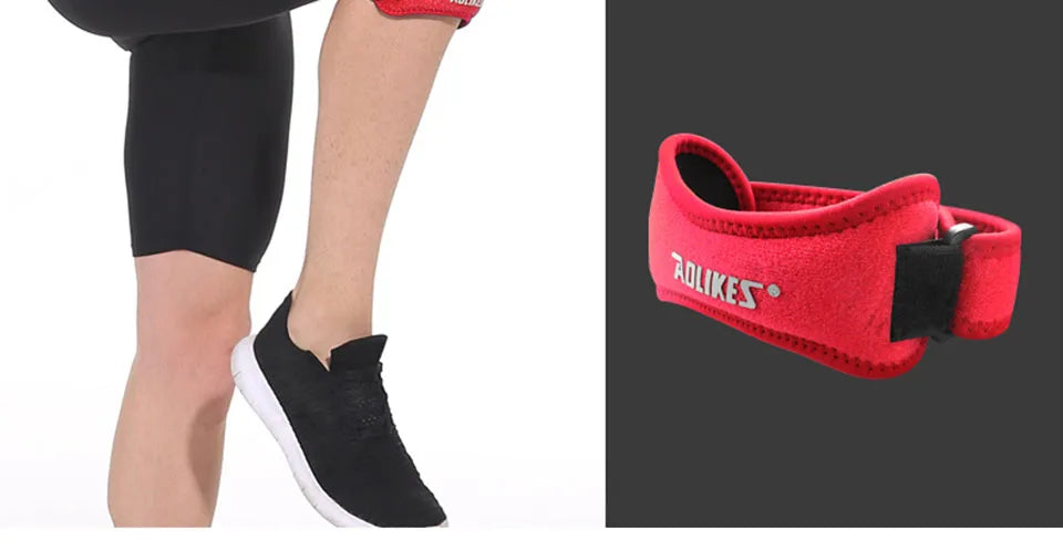 AOLIKES 1PCS Knee Braces for Knee Pain,Patella Knee Support Strap,Adjustable Patellar Tendon Stabilizer Band for Basketball Beauty World Shop