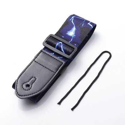 Fashion Retro Ethnic Style Guitar Strap Adjustable Leather Strap for Folk Guitar Electric Guitar Bass Ukulele Guitar Accessories Beauty World Shop