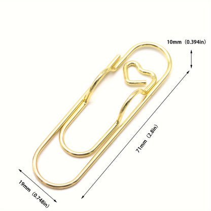 4Pcs Multifunctional Love Pen Clip, Portable Hanging Pen Button Fixed Seat Paper Clip for Notebook Stationery Accessories Beauty World Shop