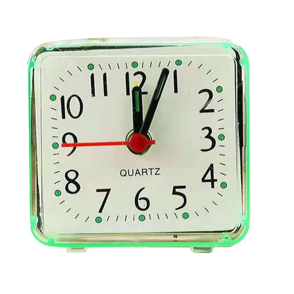 Bedside Small Alarm Clock Quartz Battery Square Candy Color Student Bedroom Alarm Clock Wake Up With Beeping Sound Beauty World Shop