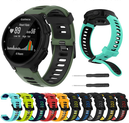 Watchband For Garmin Forerunner 735XT Silicone Wristband Smartwatch Band For Forerunner 735 220 230 235 620 630 Bracelet Strap