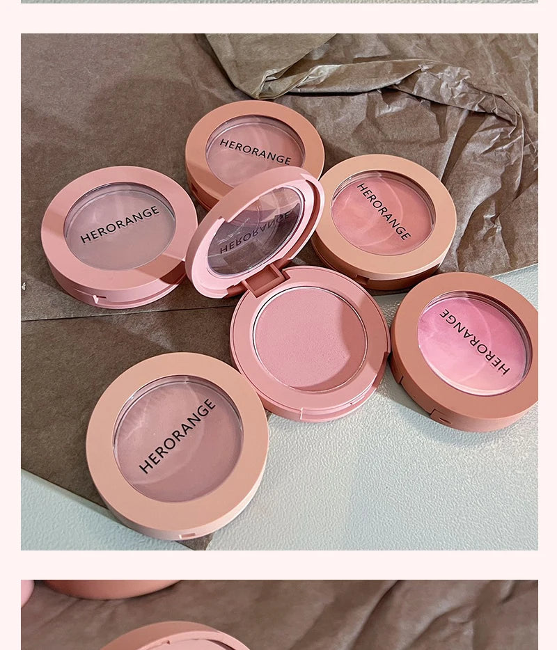 HERORANGE Creamy Blush Soft Matte Natural Color Long Lasting Daily Cheek Makeup For Women Beauty World Shop