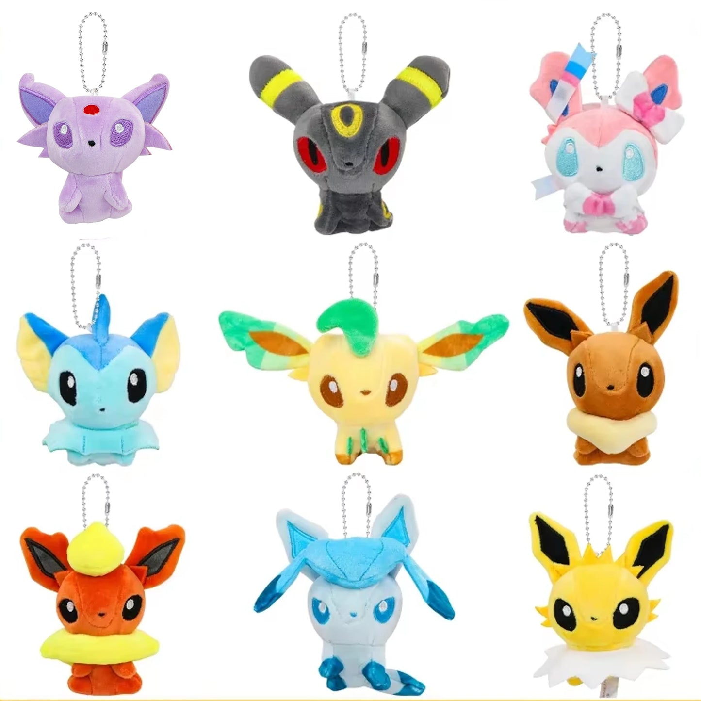 Eevee Umbreon Sylveon Espeon Vaporeon Plush Toys Keychain Sylveon Espeon Duskull Haunter Flareon Stuffed Peluche Doll Gifts Kids Beauty World Shop