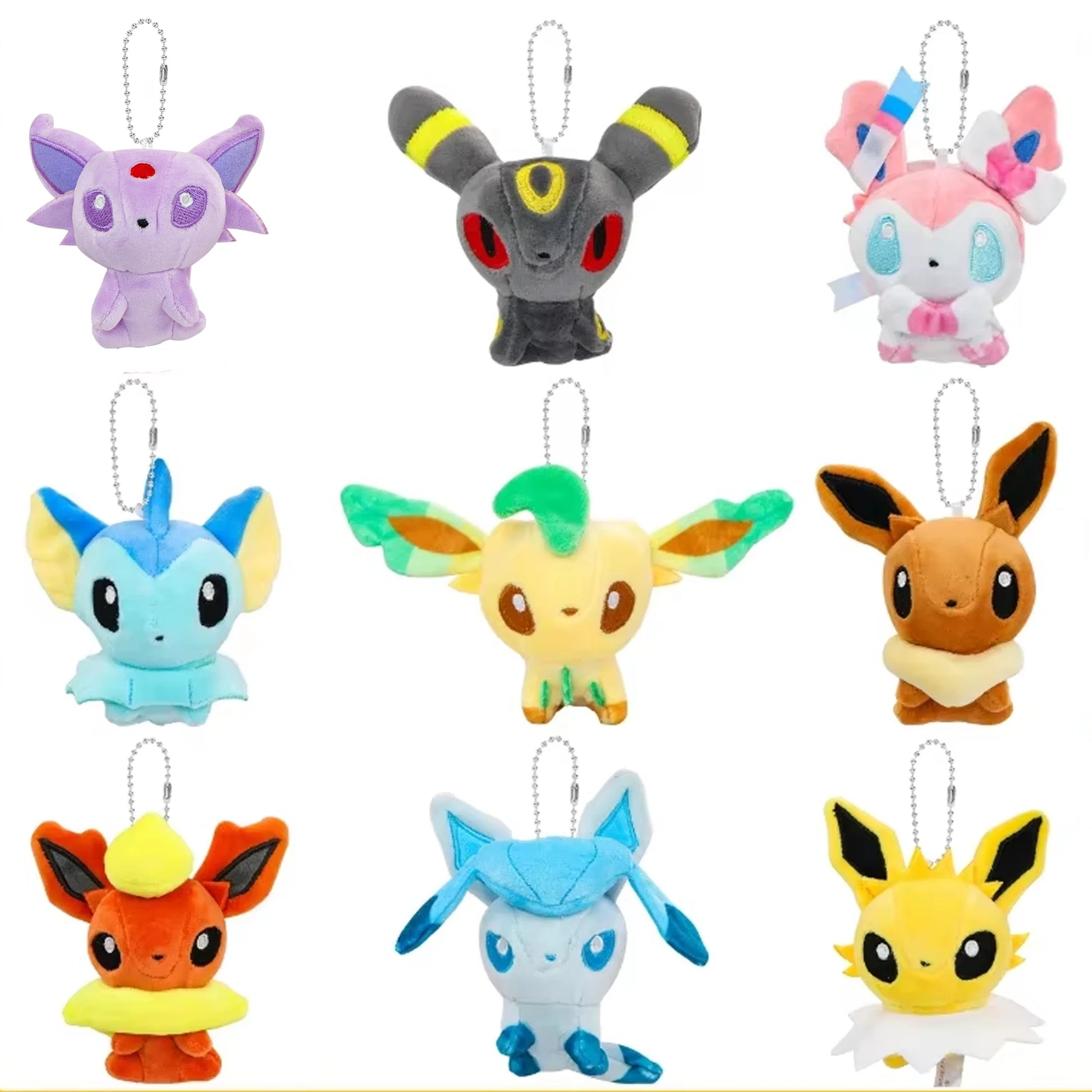 Eevee Umbreon Sylveon Espeon Vaporeon Plush Toys Keychain Sylveon Espeon Duskull Haunter Flareon Stuffed Peluche Doll Gifts Kids Beauty World Shop