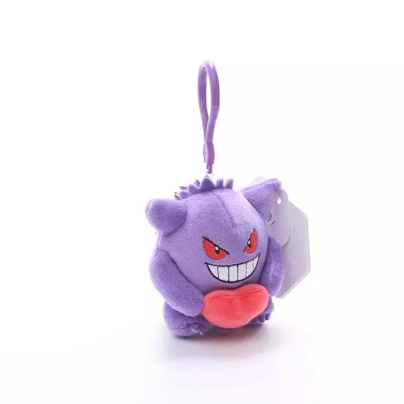 Genuine Pokemon Gengar Love Series Kawaii Plush Stuffed Toy Keychain Backpack Pendant Keyring Doll Birthday Gifts For Kid Girls Beauty World Shop