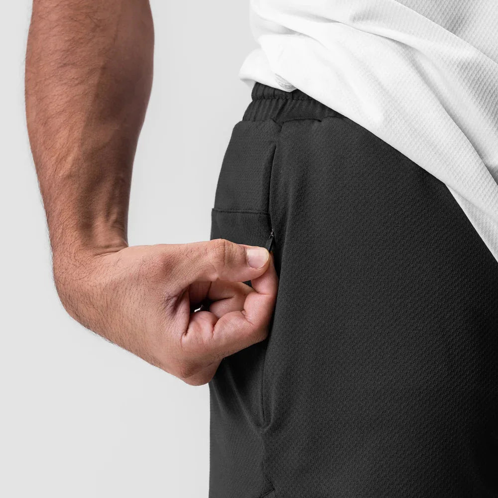 New Summer Men's Sports Shorts Quick Dry Breathable Beach Jogging Single Layer Breathable Shorts Training Basketball Apparel Gym
