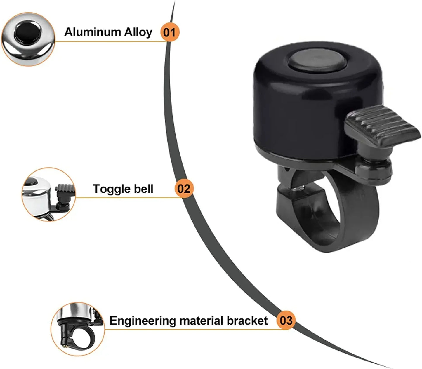 Bicycle Bell Alloy Mountain Road Bike Horn Sound Alarm For Safety Cycling Handlebar Bicycle Call Accessories Beauty World Shop