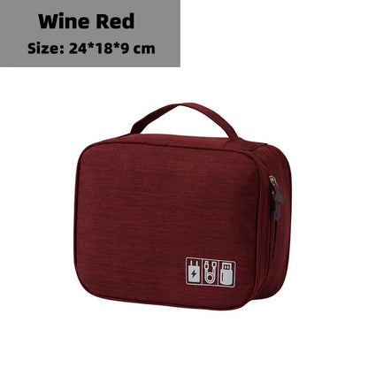 Travel Electronic Digital Storgage Bag Multi-Function Earphone Data Cable Charger Accessory Bag Multi-Layer Power Hard Disk Prot Beauty World Shop