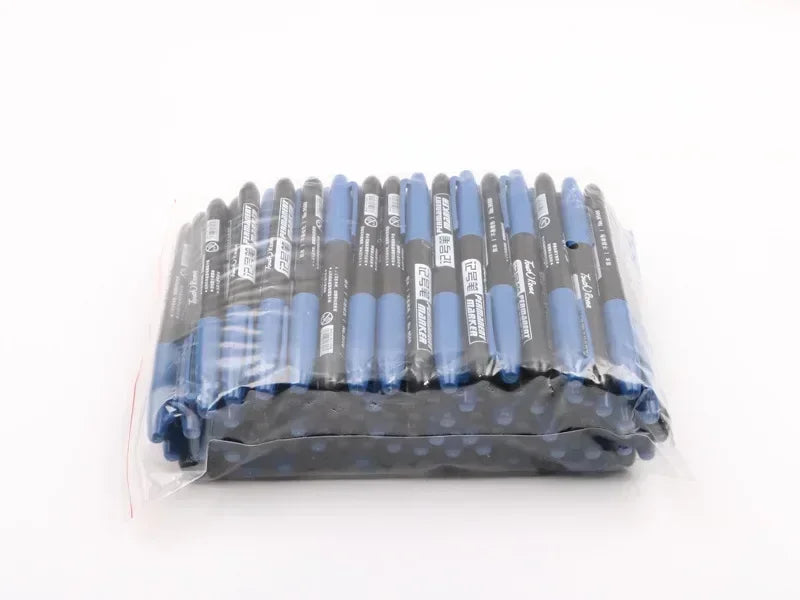 6-20PCs/Set PermanentMarker Pen Fine Point Waterproof Markers Thin Nib Crude Nib Black Blue Red Ink 1.5mm Fine Color Marker Pens Beauty World Shop