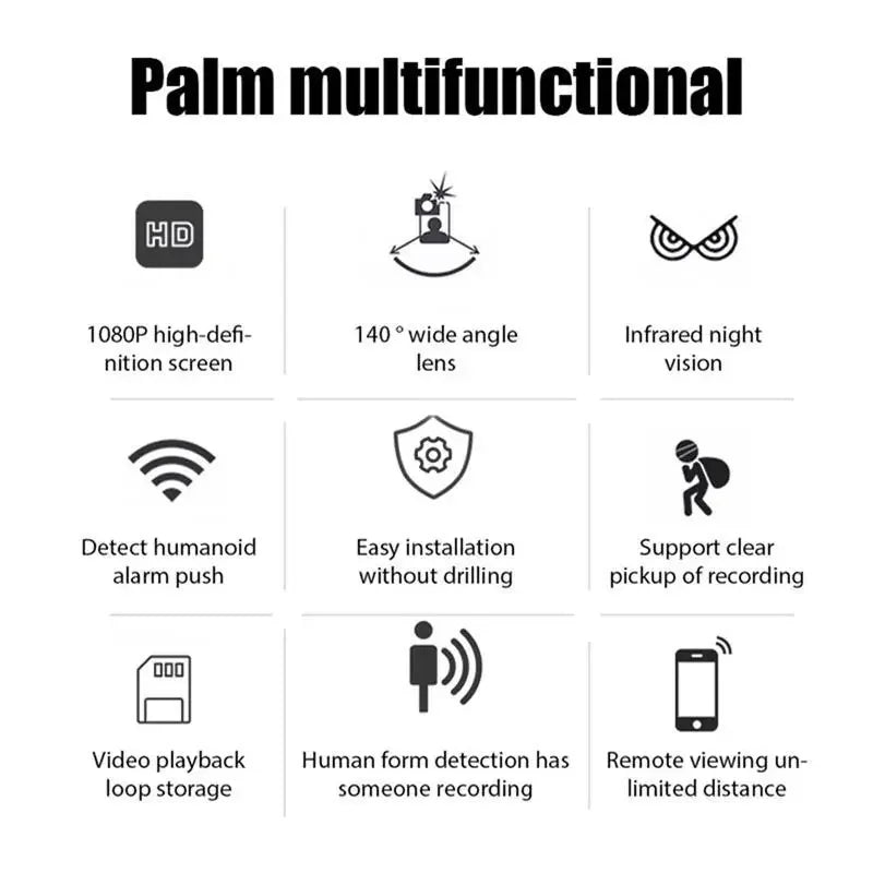NEW 1080P Wireless Wifi Camera Mini Night Vision Video Recorder Baby Pet Motion Security Detection Camera HD Surveillance IP Cam Beauty World Shop