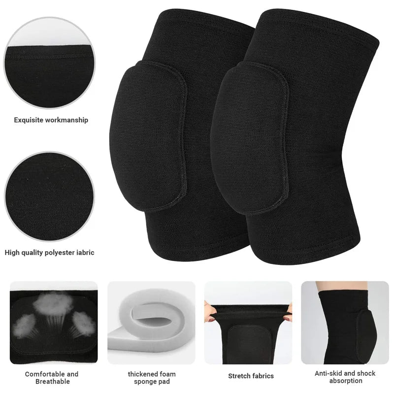 WorthWhile Dancing Knee Pads for Volleyball Yoga Women Kids Men Patella Brace Support EVA Kneepad Fitness Protector Work Gear Beauty World Shop