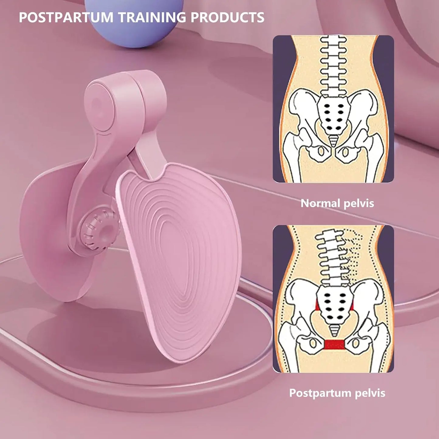 Kegel Pelvic Floor Muscle Trainer - Pink, Fit for Thigh Muscle Training, Home Gym Fitness Equipment for Women Beauty World Shop
