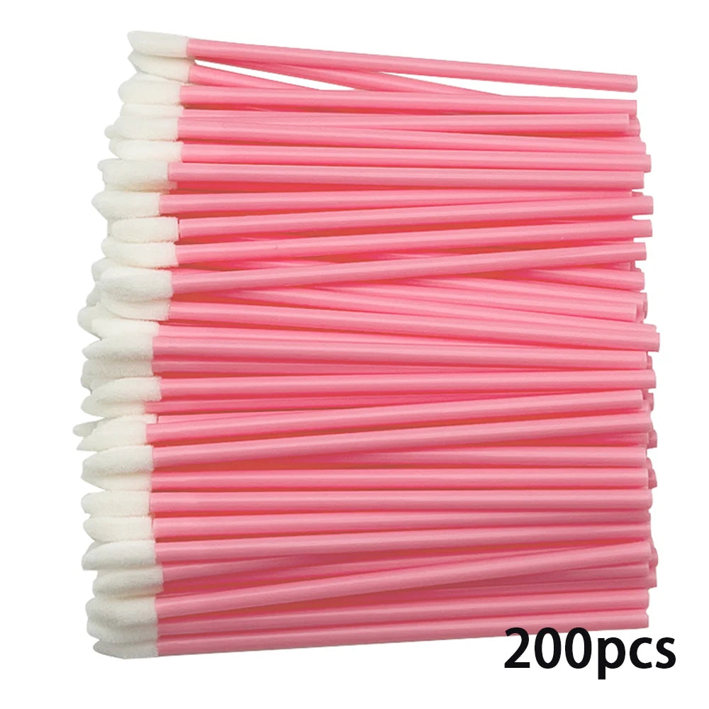100/200pcs Lip Wands Applicators Eyelashes Brushes Lipstick Brush Mascara Applicator Gloss Wands Eyelash Extension Makeup Tool Beauty World Shop