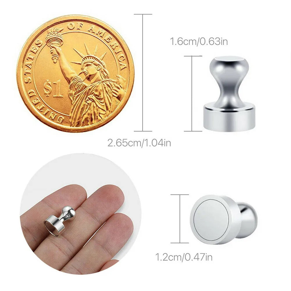 10/20x Magnetic Pins Neodymium Magnets Pin Board Magnet For Board Cone Magnets Super Strong Fridge Magnets For Home Storage Tool Beauty World Shop