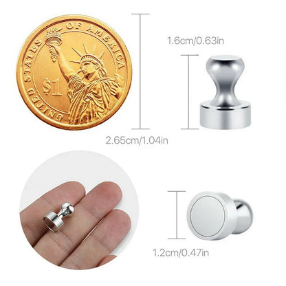 10/20x Magnetic Pins Neodymium Magnets Pin Board Magnet For Board Cone Magnets Super Strong Fridge Magnets For Home Storage Tool Beauty World Shop