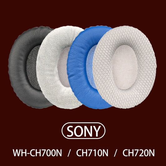 Oval Mesh Fabric Velour Leather Earpads for SONY WH-CH700N Headphones CH710N Ear Cushions Replacement CH720N Headset Pads Cover