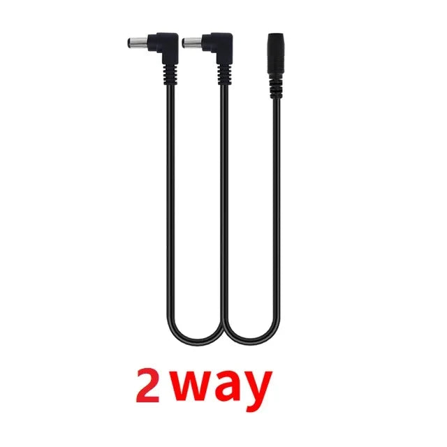 Miwayer Daisy Chain Cables 1 to 2-10 Ways Guitar Effect Pedal Power Supply Adapter 9V DC 1A Reinforced Noiseless Center Negative Beauty World Shop
