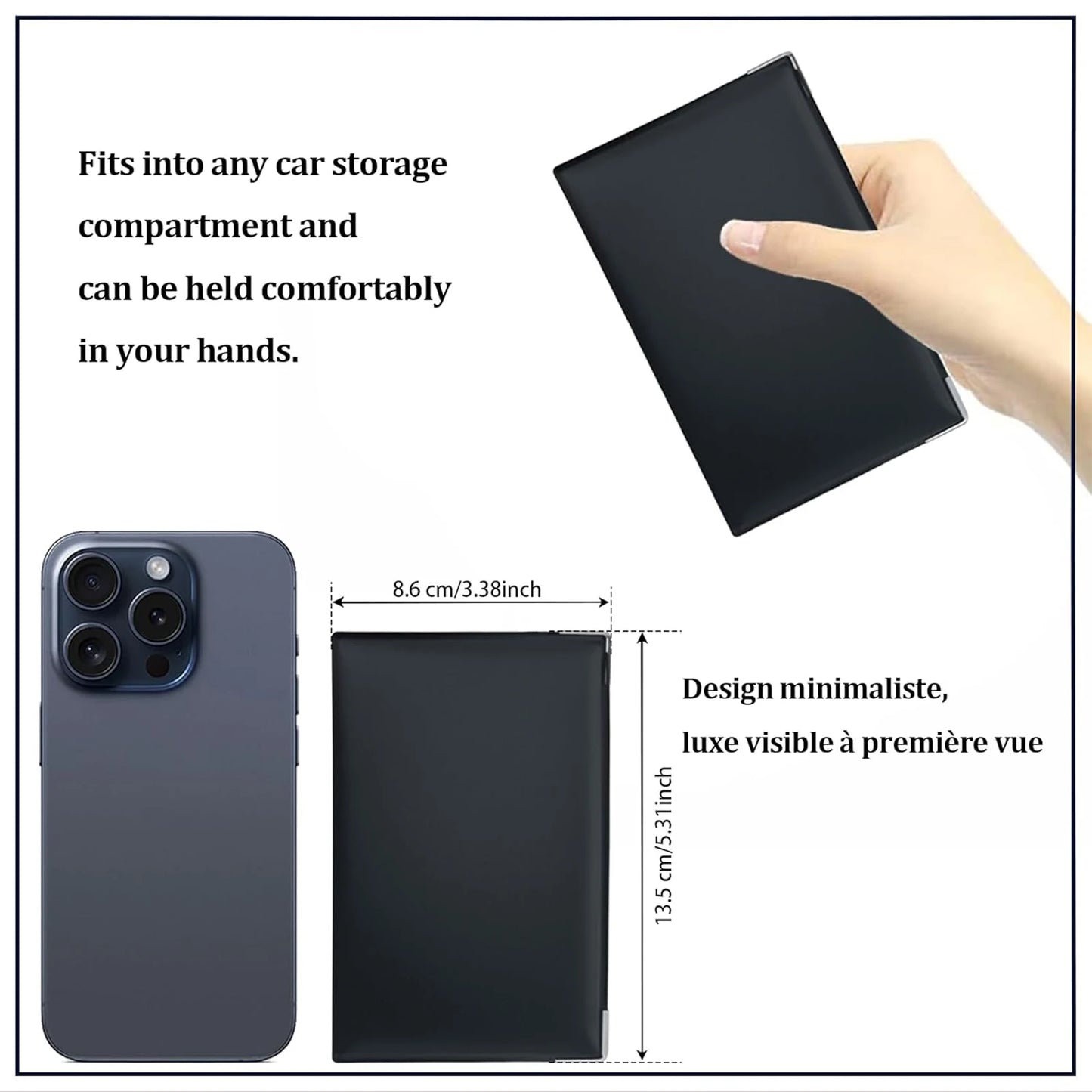 Transparent Plastic Document Sleeve Vehicle Registration And Insurance Card Holder for Car/Motorcycle Papers Beauty World Shop