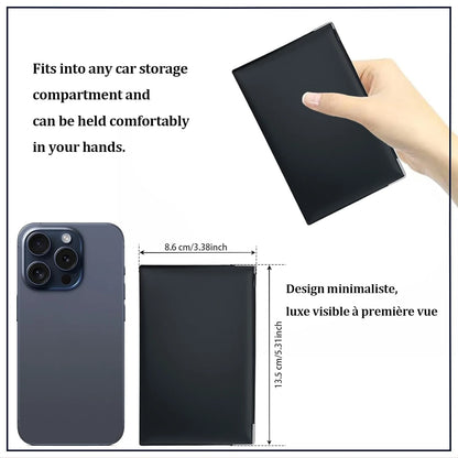 Transparent Plastic Document Sleeve Vehicle Registration And Insurance Card Holder for Car/Motorcycle Papers Beauty World Shop