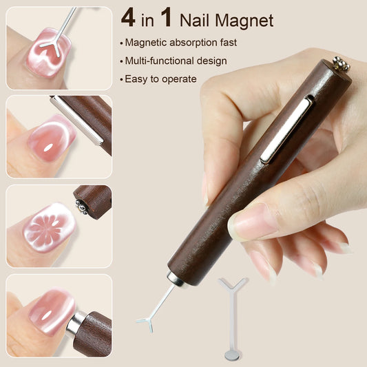 3 In 1 Multifunctional Strong Cat Eye Magnet UV/LED Gel Nail Magnetic Stick for Nail Art Design Manicure Special Tools Beauty World Shop