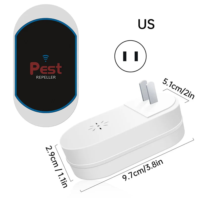Ultrasonic Electronic Insect Repellent And Mouse Repellent Household Insect Repellent Mini Silent Safe Plug Electric 2026 New Beauty World Shop