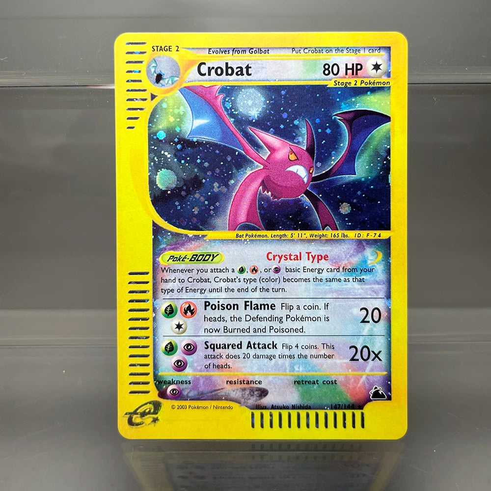 PKM Cards Charizard Steelix Celebi Single Foil Cards Magneton Gengar Classic Game Collection Cards PTCG Proxy Cards Beauty World Shop
