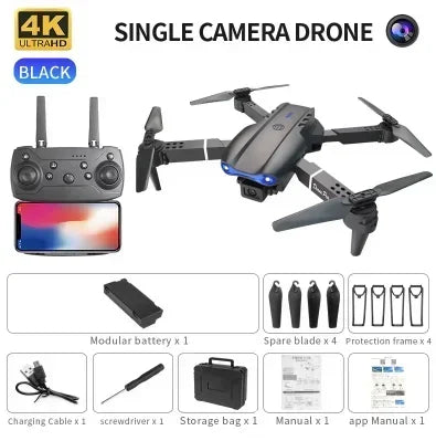 E99 K3 Pro HD 4K Drone with Dual Camera WiFi FPV Aerial Photography RC Quadcopter High Hold Mode Beauty Fashion