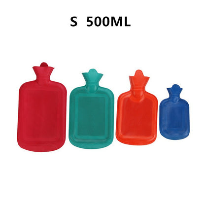 500/1000/1750/2000ML Thick Hot Water Bottles Winter Warm for Girls Women Pain Relief Bed Hand Feet Hot Water Bag Color Random Beauty World Shop