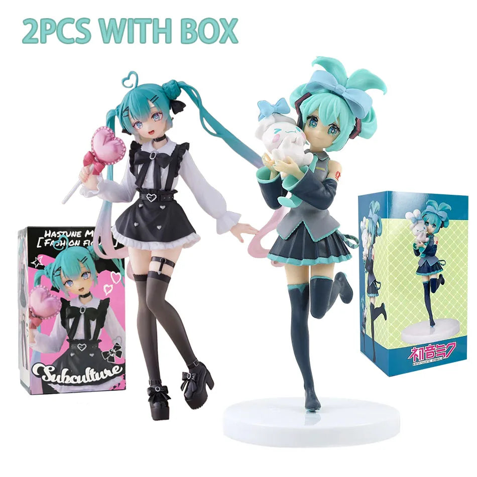 Hot Kawaii Girl Hatsune Miku Anime Figure Fashion Subclture Miku Action Figure Christmas Gift PVC Collection Model Doll Toys Beauty World Shop