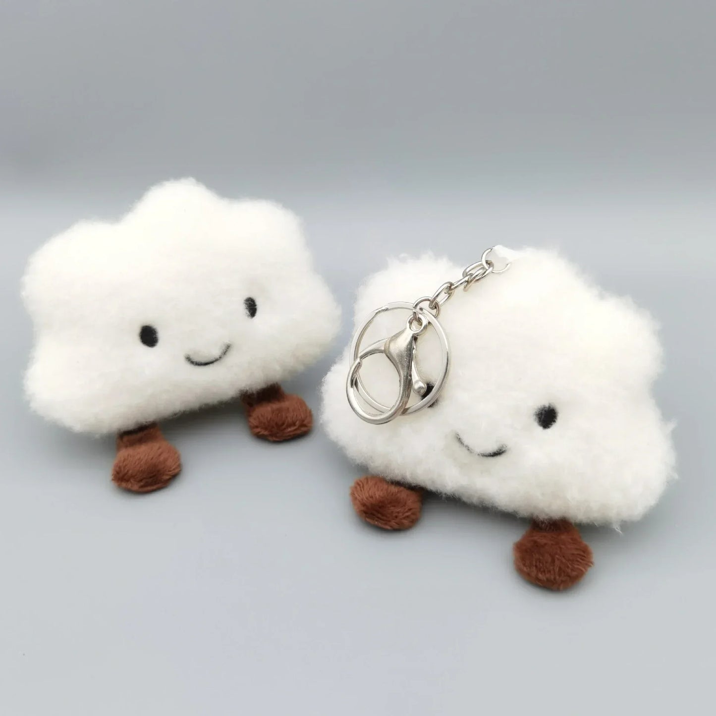 10Pcs/Set Lovely Plush White Cloud Keychain Pendant Toys Wholesale Price Beauty World Shop