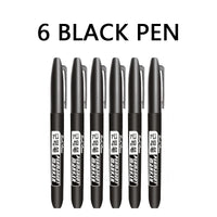 6 black pen