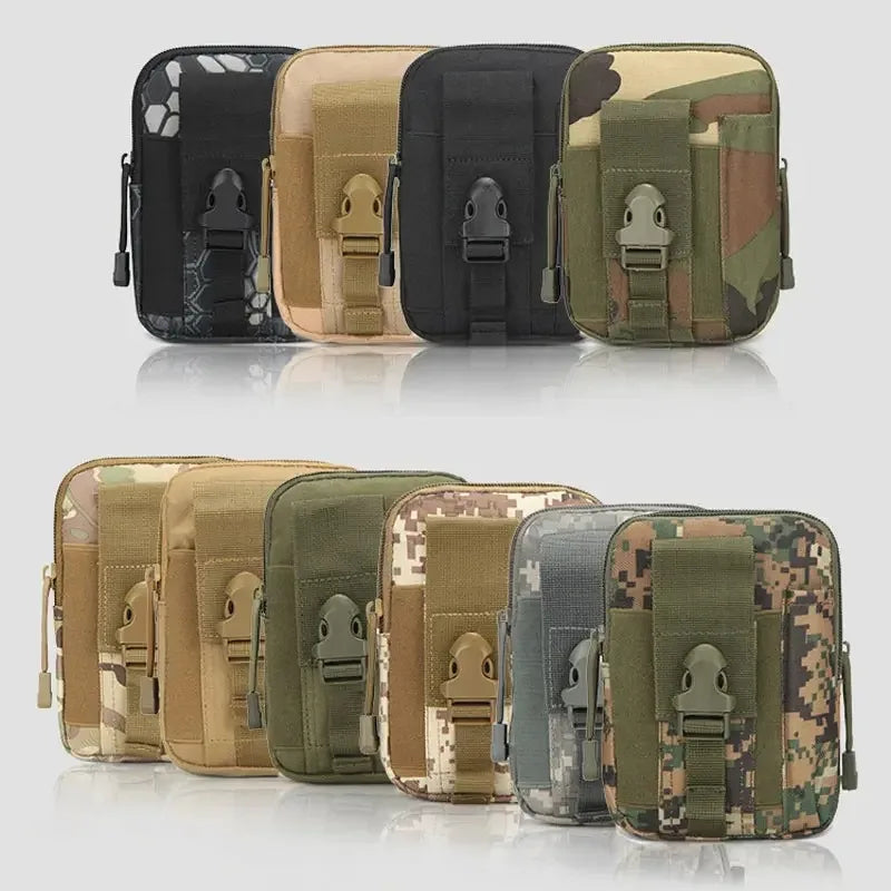 Mobile Phone Case Pouch Waist Bag Waterproof Nylon Multifunction Casual Men Waist Pack Male Small Bag Beauty World Shop