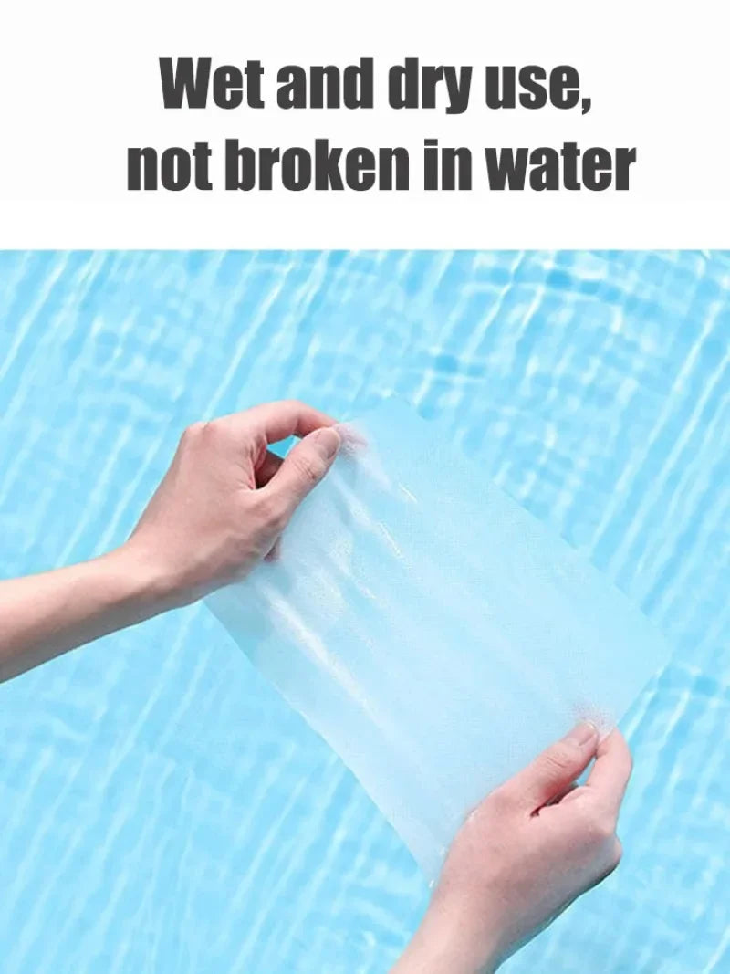 Reusable thickened face towel One pack of 100 pieces per pack Travel cleanser, wet and dry makeup remover, cotton soft fabric Beauty World Shop
