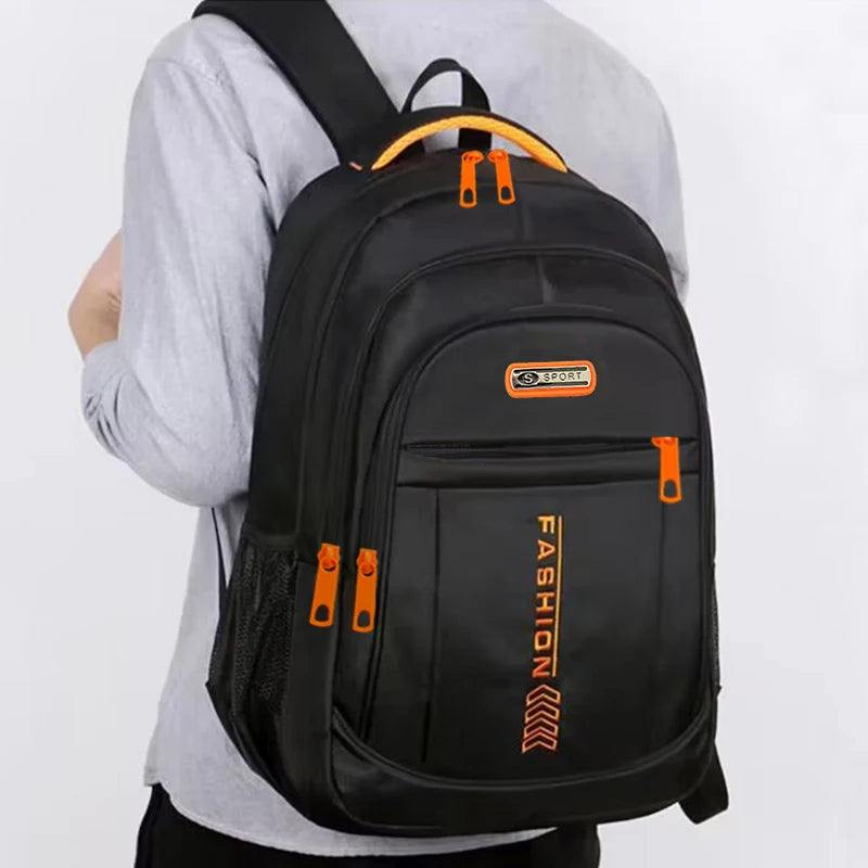 Spring new backpack male leisure business travel backpack Large capacity junior high school bag female computer men's bag Beauty World Shop