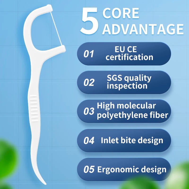 600/300/150/50pcs Ultra-Fine Toothpicks, Home Set, Portable and Disposable Care Floss- Deep Cleaning for Oral Care Beauty World Shop