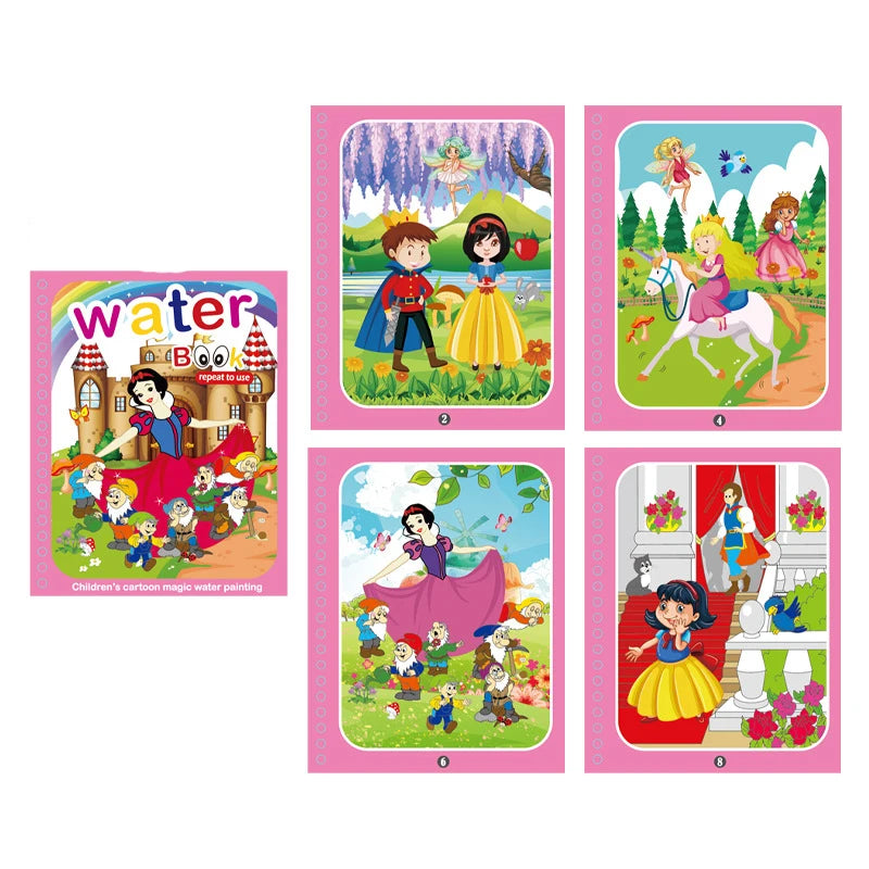 NEW Kids Magic Water Drawing Books Coloring Books Painting Toys for Kids Birthday Christmas New Year Gift for Boys and Girls Beauty Fashion