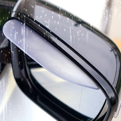 2PCS Carbon Fiber Rearview Mirror Rain Guards - Anti-Glare Sun Visor Cover for Clear Vision, Universal Car Mirror Accessories Beauty World Shop