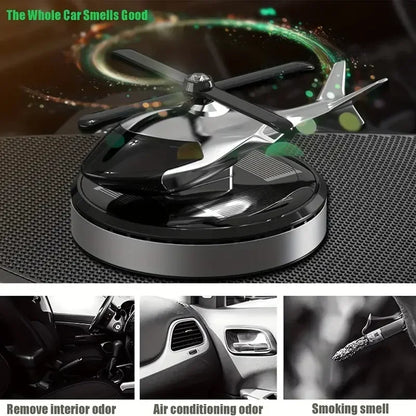 Helicopter Styling Solar Car air freshenerDecorative Aromatherapy Car interior accessories Propeller rotary perfume diffuser Beauty World Shop