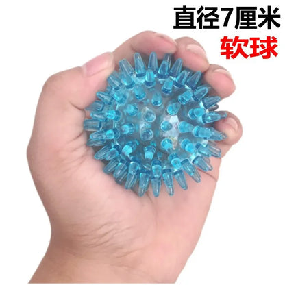 Spiky Ball Hollow Soft Transparent Strength Recovery Exercise Stress Relief Massage Ball for Hand Wrist Beauty World Shop
