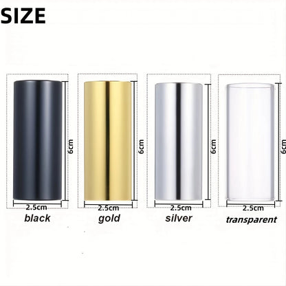 Miwayer Slider 60MM High Guitar Slide Bar Stainless Steel Metal/Glass Finger Slides Ukulele String Instruments Guitar Accessorie Beauty World Shop