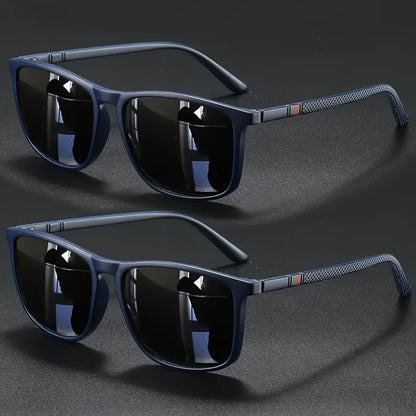 2/3pcs Luxury Square Vintage Cycling Sunglasses Men Women Fashion Travel Driving Fishing Sun Glasses Male Eyewear UV400 Beauty World Shop