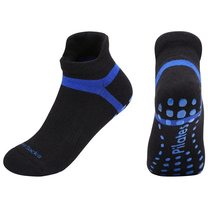Yoga Socks Men Women Professional Silicone Non-slip Pilates Socks Large Size Indoor Floor Gym Fitness Cotton Dance Sports Socks Beauty World Shop