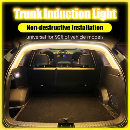 Car Trunk Led Light Strip Waterproof PVC Flexible Ambient Light Strip Automatic On/Off Hidden Installation Universal for Suv/Mpv Beauty World Shop
