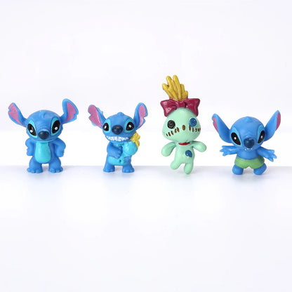 12Pcs MINI Stitch Anime Figurine Dolls Cartoon Lilo and Stitch Action Figures Collectible Decoration Model Toys Kids Gift Beauty World Shop