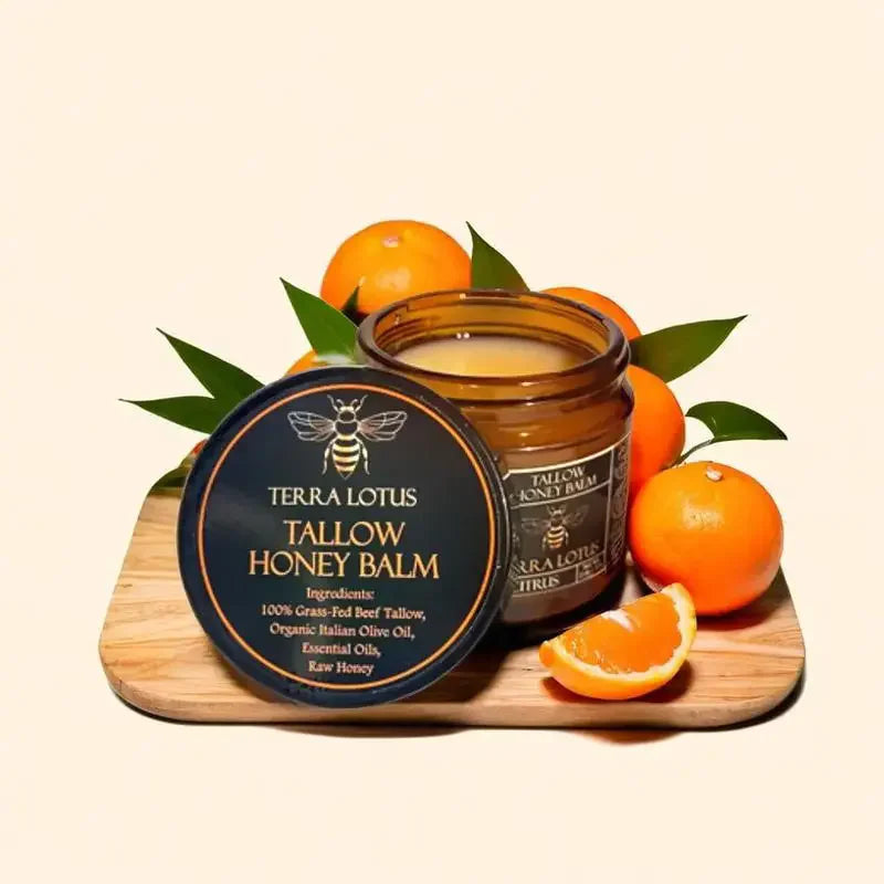 Organic Grass-Fed Beef Tallow Balm with Raw Honey - Moisturizing Cream for Soft, Smooth Skin - Handmade All-Natural Moisturizer Beauty Trend Shop