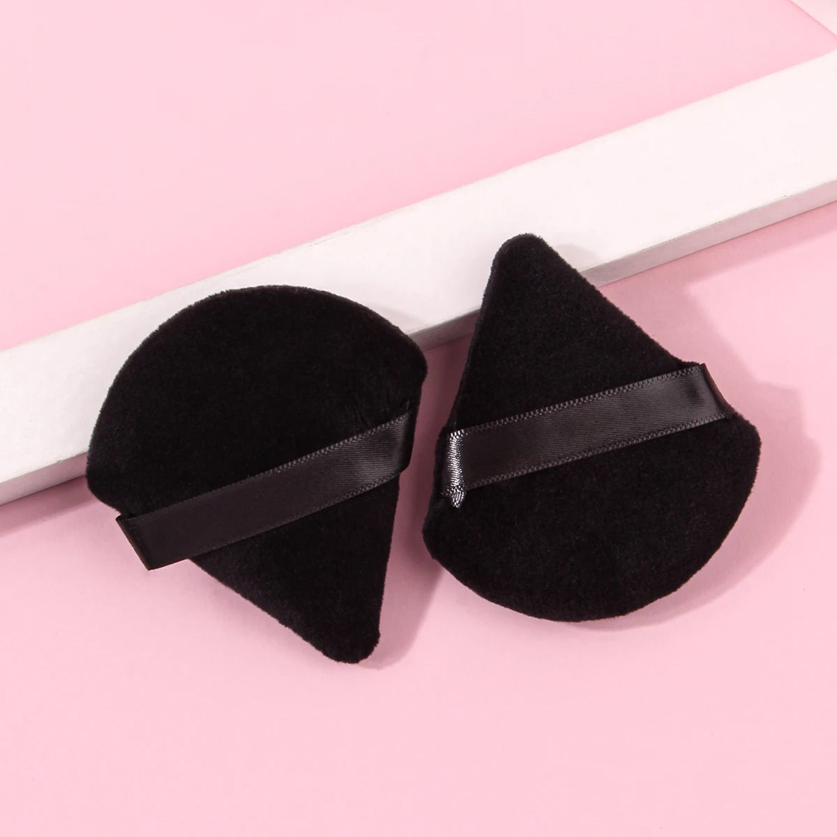 2Pcs/100Pcs  Triangle Powder Puff For Loose Powder Liquid Cosmetic Soft Plush Powder Puff Makeup Foundation Puff Makeup Tool Beauty World Shop