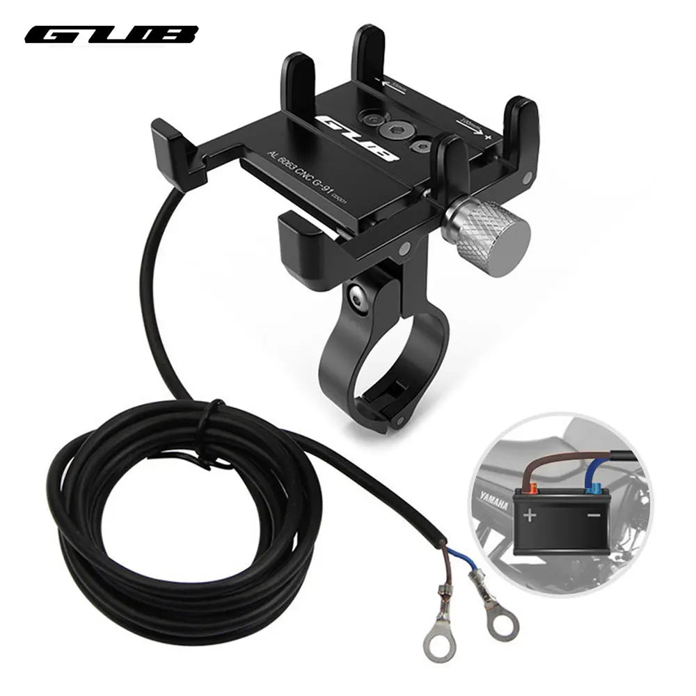 GUB Aluminum Bicycle Phone Holder Metal Bike Cell Mobile iPhone Stand for Motorcycle Scooter Handlebar Bike Headsets Stem Mount Beauty World Shop
