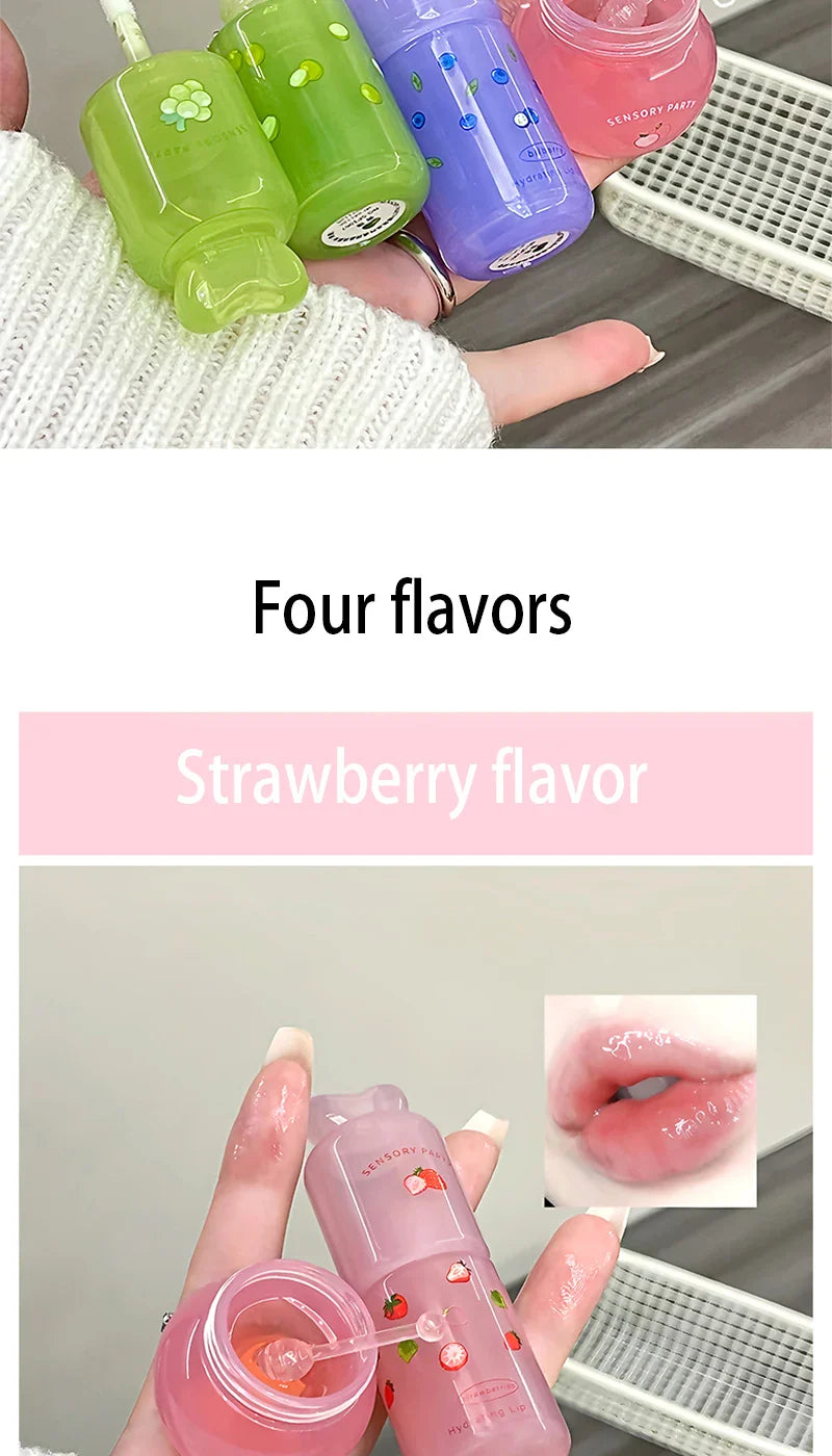 SENSORY PARTY Hydrating & Brightening Lip Mask - Deep Moisture, Lip Wrinkle Reduction, 24-Hour Hydration Lip Oil Beauty Trend Shop