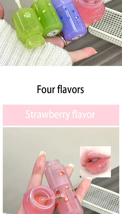 SENSORY PARTY Hydrating & Brightening Lip Mask - Deep Moisture, Lip Wrinkle Reduction, 24-Hour Hydration Lip Oil Beauty Trend Shop