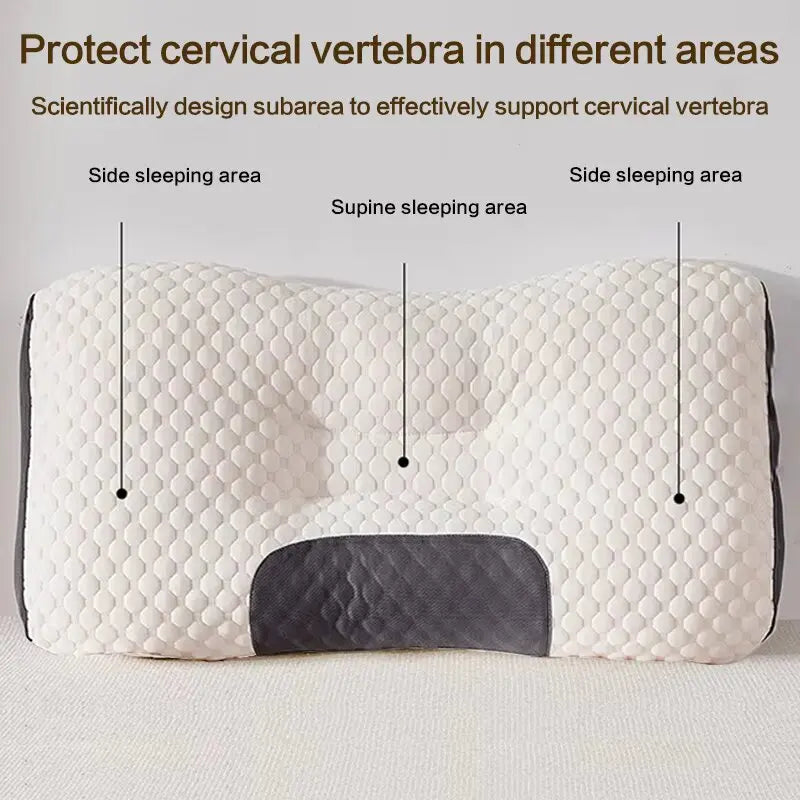 New Soybean Fiber Cervical Orthopedic Neck Pillow - Massage SPA Pillow for Household Sleep & Neck Protection